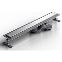 Lineare Duschrinne aus Stahl für Bodenduschen, 60 cm x 6,5 cm, 61 l/min - silber satiniert Lineare Duschrinne aus Stahl für Bodenduschen, 60 cm x 6,5 cm, 61 l/min - silber satiniert von ILCOM