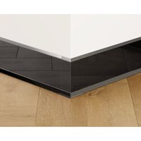 Modulare Außenecke für Sockelleisten F aus Stahl 8cm x 3cm x 3cm - schwarz poliert Modulare Außenecke für Sockelleisten F aus Stahl 8cm x 3cm x 3cm - schwarz poliert von ILCOM