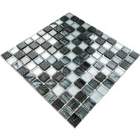 Mosaik auf Netz für Bad oder Küche aus Glas 30x30cm - Storm Mosaik auf Netz für Bad oder Küche aus Glas 30x30cm - Storm von ILCOM