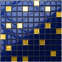 Mosaik für Bad Innenküche aus Glas 30 cm x 30 cm - Starry sky von ILCOM