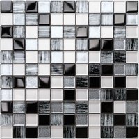 Mosaik für Bad Küche aus Glas -30cm X 30cm - Pearl Jam Mosaik für Bad Küche aus Glas -30cm X 30cm - Pearl Jam von ILCOM