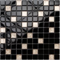Mosaik für Badezimmer Innenküche aus Glas - 30 X 30cm - Black pepper Mosaik für Badezimmer Innenküche aus Glas - 30 X 30cm - Black pepper von ILCOM