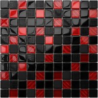 Mosaik für Badezimmer Innenküche aus Glas - 30 X 30cm - Milan City von ILCOM