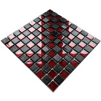 Mosaik für Badezimmer Innenküche aus Glas - 30 x 30 cm - Enzo Ferrari von ILCOM