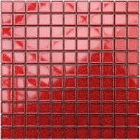Mosaik für Badezimmer Innenküche aus Glas - 30cm x 30cm - BRIGHT RED Mosaik für Badezimmer Innenküche aus Glas - 30cm x 30cm - BRIGHT RED von ILCOM