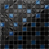 Mosaik für Badezimmer Innenküche aus Glas - 30cm x 30cm - Inter von ILCOM