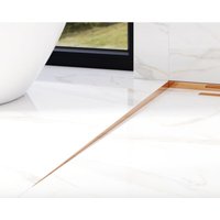 Profil LKL Duschbodenfliesen links geneigt - glänzend Kupfer - 1800 x 11 mm von ILCOM