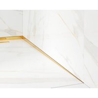 Schräges Seitenprofil rechts für Bodendusche Gold glänzend - 4 x 180cm von ILCOM