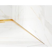 Seitliches geneigtes Profil rechts für Bodendusche Gold glänzend- 3 x 120cm von ILCOM