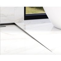 Seitliches geneigtes Profil rechts für Duschkabine schwarz satiniert - 1200 x 11 mm von ILCOM