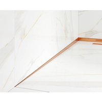Seitliches sinisto geneigtes Profil für Kupfer-Bodendusche satiniert- 4 x 180cm Seitliches sinisto geneigtes Profil für Kupfer-Bodendusche satiniert- 4 x 180cm von ILCOM