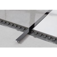 Ts Profile Rektifizierte Fugenabdeckung aus Edelstahl 1.5cm x 244cm - Glänzendes Schwarz Ts Profile Rektifizierte Fugenabdeckung aus Edelstahl 1.5cm x 244cm - Glänzendes Schwarz von ILCOM
