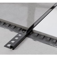 Universelles dekoratives Q-Profil aus Edelstahl für Fliesen 0.8cm x 270cm - Glänzendes Schwarz Universelles dekoratives Q-Profil aus Edelstahl für Fliesen 0.8cm x 270cm - Glänzendes Schwarz von ILCOM