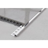 Universelles dekoratives Q-Profil aus Edelstahl für Fliesen 0.8cm x 270cm - Glänzendes Silber Universelles dekoratives Q-Profil aus Edelstahl für Fliesen 0.8cm x 270cm - Glänzendes Silber von ILCOM