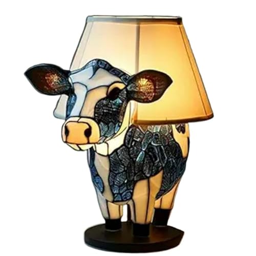 ILESTDG Festberg LeuchtKatze™ – Original Magische LED-Lampe (Typ C) – Dekoratives Zauberlicht für stimmungsvolle Atmosphäre (Kuh) von ILESTDG