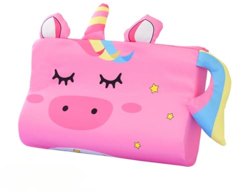 ILESTDG Schlummerkids Kissen Original, 46 X 26 cm, Memory Foam Ergonomisches Schlummerkissen Kinder Für Besseren Und Gesünderen Schlaf (Ulla das Einhorn,46 * 26 * 7cm) von ILESTDG