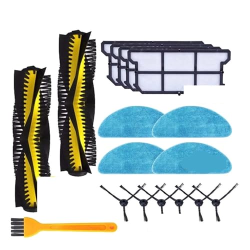Ersatzteile For Roboterstaubsauger, Rollen, Haupt- Und Seitenbürste, Wischmoppfilter, Kompatibel Mit Ilife, V7S Pro/Plus, V7(17pcs b) von ILHAKVYDI