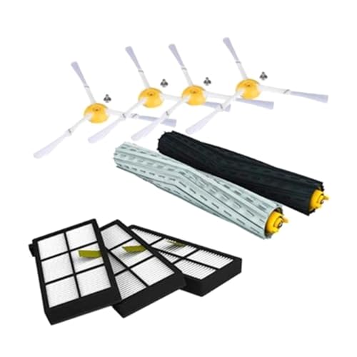 FYBL Staubsauger-Rollen-Seitenbürsten-Filter-Ersatzteil-Kit, Kompatibel Mit Roomba, 980 990 900 896 886 870 865 800 von ILHAKVYDI