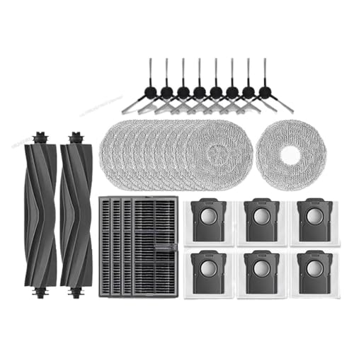 Kompatibel Mit Dreame, L10s Pro Ultra Heat/X30 Ultra Roboter-Staubsauger, Zubehör, Hauptseitenbürste, Wischtuch, Filter, Staubbeutel, Ersatz(30pcs) von ILHAKVYDI