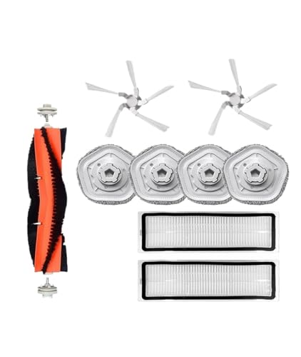 Kompatibel Mit Dreame,Bot W10/W10 PRO Zubehör Roboter-Staubsauger HEPA-Filter Hauptseitenbürste Wischtuchpolster Ersatzteile(9PCS) von ILHAKVYDI