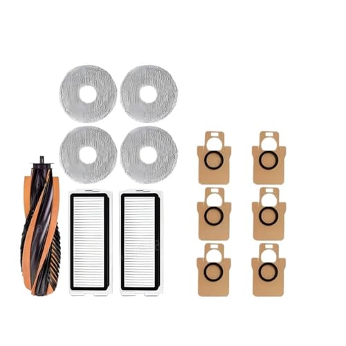 Kompatibel Mit JONR,P20 PRO/T5 Pro Roboter-Staubsauger-Zubehör, Hauptseitenbürstenfilter, Wischtuch, Staubbeutel-Ersatz(Combination Pack 2) von ILHAKVYDI