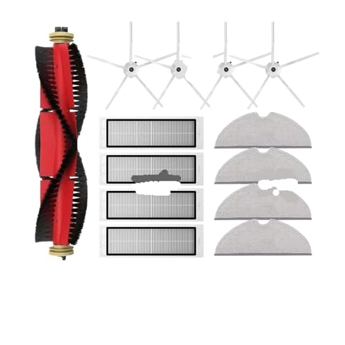Kompatibel Mit Roborock, S5, S5Max, S6MaxV, S6Pure, E4, E5, S51, S52, S55, Rollen-Seitenbürstenfilter, Mopp-Zubehörteil(13pcs white) von ILHAKVYDI