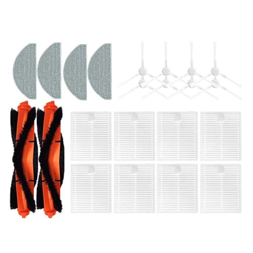 Kompatibel Mit Xiaomi, E12 E10 B112 Kehrroboter-Staubsauger, Hauptbürste, Seitenbürste, Wischtuch, Filter, Ersatzteile(22pcs) von ILHAKVYDI