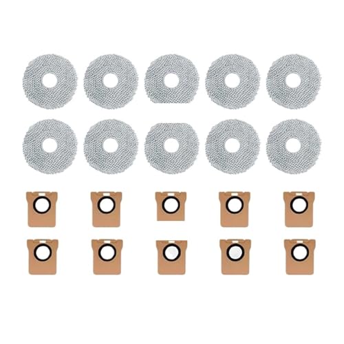 Kompatibel Mit Xiaomi, Roboterstaubsauger X20+, X10+/X20 Plus, X10 Plus, Teile, Rollen, Seitenbürste, Filter, Mopp, Tuch, Staubbeutel, Zubehör(20pcs) von ILHAKVYDI