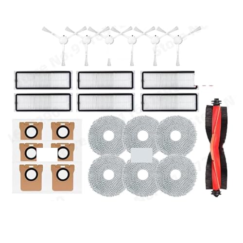 Kompatibel Mit Xiaomi, Roboterstaubsauger X20+, X10+/X20 Plus, X10 Plus, Teile, Rollen, Seitenbürste, Filter, Mopp, Tuch, Staubbeutel, Zubehör(25pcs) von ILHAKVYDI