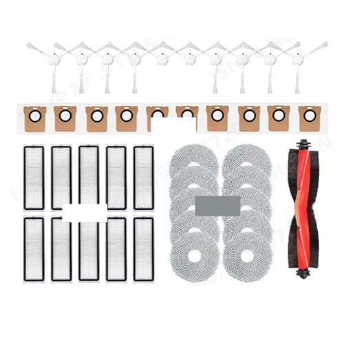Kompatibel Mit Xiaomi, Roboterstaubsauger X20+, X10+/X20 Plus, X10 Plus, Teile, Rollen, Seitenbürste, Filter, Mopp, Tuch, Staubbeutel, Zubehör(41pcs) von ILHAKVYDI