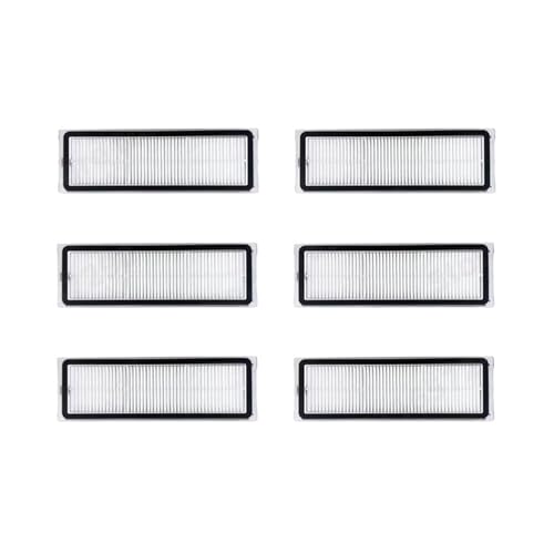 Kompatibel Mit Xiaomi, Roboterstaubsauger X20+, X10+/X20 Plus, X10 Plus, Teile, Rollen, Seitenbürste, Filter, Mopp, Tuch, Staubbeutel, Zubehör(6filter) von ILHAKVYDI