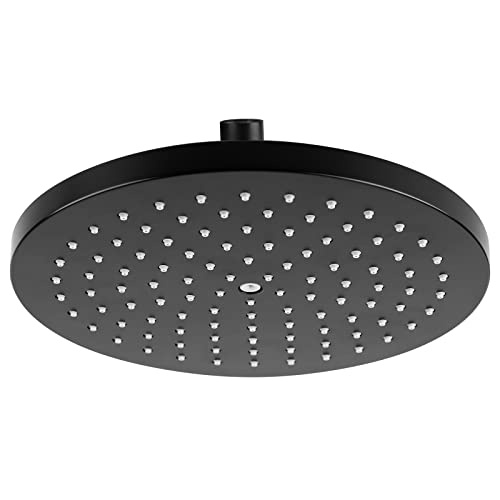 8.7 Zoll Runder Duschkopf Regendusche,Wasserfall-Duschkopf mit Anti-Kalk-Düsen Verstellbarer Kopfbrause,Groß Überkopfbrause aus Edelstahl,22cm Schwarz Poliert 8.7 Zoll Runder Duschkopf Regendusche,Wasserfall-Duschkopf mit Anti-Kalk-Düsen Verstellbarer Kopfbrause,Groß Überkopfbrause aus Edelstahl,22cm Schwarz Poliert von ILIKEPOW