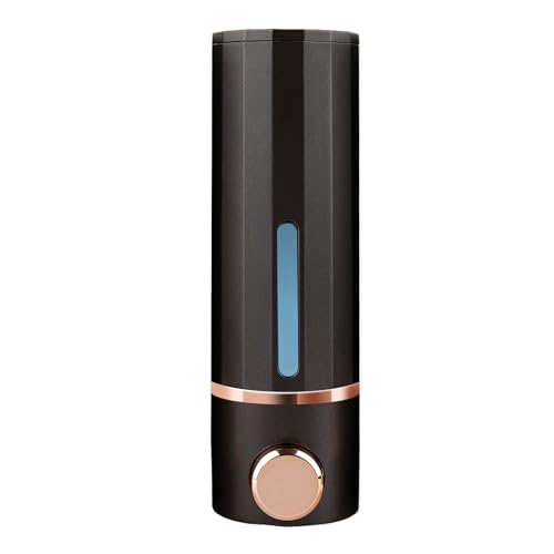 ILIKEPOW Seifenspender Wandbefestigung Dispenser Wandmontage Flüssigseifenspender 420 ml HandseifenspenderBadezimmer Duschgel Waschmittel für Küche und Hotel Zuhaus 1X Schwarz von ILIKEPOW