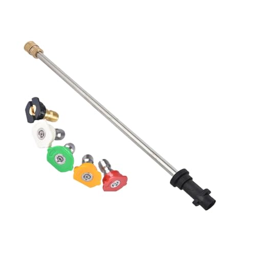 1/4 Zoll Rod Jet Autoreinigung Hochdruck-Wasserpistolenverlängerung, Kompatibel Mit Karcher K2 K3 K4 K5 K6 K7 Mit Düse(8) von ILJXPOZB