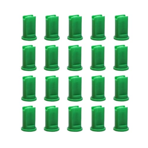 20 STÜCKE Kompatibel For RC Pflanzenschutz UAV Hochdruck Anti-drift Flachstrahl-Sprühdüsen Landwirtschaftlicher Winddichter Zerstäubungssprinklerkopf(Green 015) von ILJXPOZB