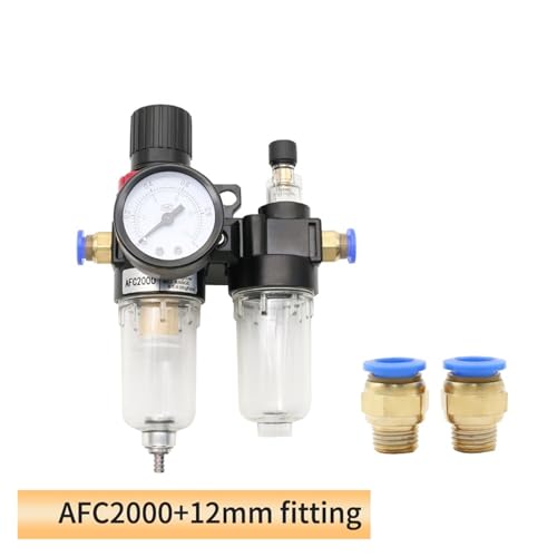 AFC2000 G1/4 Luftkompressor-Öl-Wasserabscheiderfilter – Kompatibel Mit AFR2000 Und AL2000 For Verbesserte Leistung(PC 12mm Fitting) von ILJXPOZB