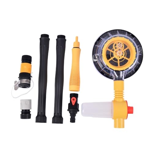 Automatisch Rotierendes Autowaschbürsten-Set – 360°-Drehung, Hochdruckreiniger-Mopp Mit Langem Griff Und Schlauchdüse For Autos/Wohnmobile/LKW/Hof/Gartenmopp Automatisch Rotierendes Autowaschbürsten-Set – 360°-Drehung, Hochdruckreiniger-Mopp Mit Langem Griff Und Schlauchdüse For Autos/Wohnmobile/LKW/Hof/Gartenmopp von ILJXPOZB