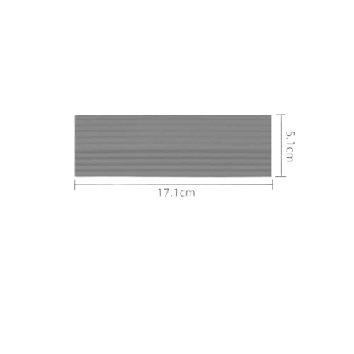 ILJXPOZB Anti-Rutsch-Schwellenwert-Türstufenrampen-Kit for Intelligenten Roboterstaubsauger, Leichte TPE-Rampe for Rollstühle(Gray-1pcs) von ILJXPOZB
