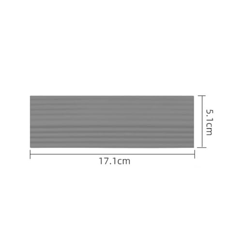 ILJXPOZB Anti-Rutsch-Schwellenwert-Türstufenrampen-Kit for Intelligenten Roboterstaubsauger, Leichte TPE-Rampe for Rollstühle(Grey-1Pcs) von ILJXPOZB