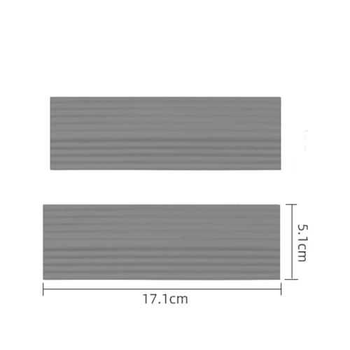 ILJXPOZB Anti-Rutsch-Schwellenwert-Türstufenrampen-Kit for Intelligenten Roboterstaubsauger, Leichte TPE-Rampe for Rollstühle(Grey-2Pcs) von ILJXPOZB