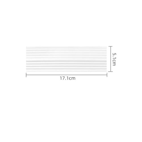 ILJXPOZB Anti-Rutsch-Schwellenwert-Türstufenrampen-Kit for Intelligenten Roboterstaubsauger, Leichte TPE-Rampe for Rollstühle(White-1pcs) von ILJXPOZB