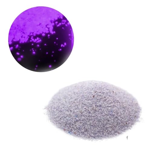 ILJXPOZB Leuchtendes Fluoreszierendes Leuchtpulver – 1 Beutel, Bunter Sand for DIY-Heimdekoration, Weihnachtsfeier Und Nächtlichen Spaß(Purple) von ILJXPOZB