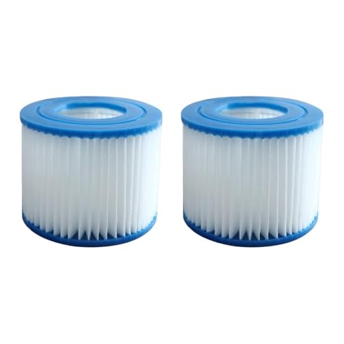 ILJXPOZB Robotic Pool Cleaner Filter Cartridge 1–10 Stück Ersatz-Schwimmbadfilter Passend for Flowclear Filterkartusche Größe VI Lay-Z-Spa – Miami Vegas Palm Springs for Swimming Pool(2 pcs) von ILJXPOZB