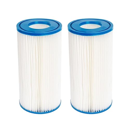 ILJXPOZB Robotic Pool Cleaner Filter Cartridge Filterkartusche Typ A, Kompatibel Mit Intex Swimming Pool 29002, for Kartuschen-Poolfilter, Staubsauger, Poolpumpe, Markise Swimming Pool(2 Pcs) von ILJXPOZB