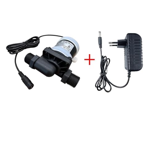 IP68 Wasserdichte Bürstenlose Wasserpumpe Mit 12 V Und 24 V Edelstahlwelle For Solarwarmwasserbereiter, Duschen, Brunnen Und Zirkulationssysteme(DC 12V 14W,EU_PUMP AND ADAPTER) von ILJXPOZB
