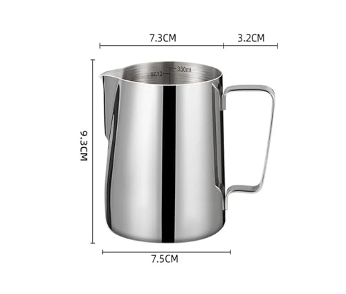 Milchaufschäumkännchen Aus Edelstahl – Professionelles Kännchen For Espresso-, Latte Art- Und Kaffeeliebhaber(350ml) von ILJXPOZB