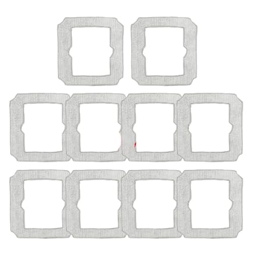 Wischtuch, Lappen, Kompatibel Mit ECOVACS WINBOT Mini-Fensterreinigungsroboter, Waschbares Und Wiederverwendbares Wischpad, Zubehör Nr. W-CC02-0012(10pcs) von ILJXPOZB