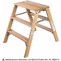 Iller Holz- Gipserbock, beidseitig begehbar mit großer Standfläche 2x2 Stufen und 2,45m AH Iller Holz- Gipserbock, beidseitig begehbar mit großer Standfläche 2x2 Stufen und 2,45m AH von ILLER LEITER