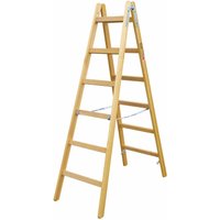 Iller Holz Stehleiter Classic mit Eimerhaken 2x7 Sprossen Iller Holz Stehleiter Classic mit Eimerhaken 2x7 Sprossen von ILLER LEITER