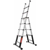 Iller Teleskopleiter Telesteps Combi Line eloxiert und mit hochwertigem Dreikant-Holmprofil von ILLER LEITER